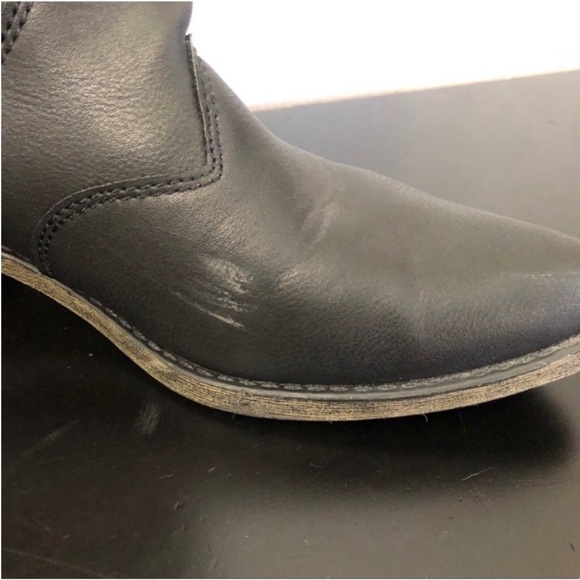 Rampage Black Faux Leather Tall Heeled Boots - Picture 11 of 16